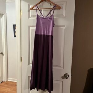 Pact Two-Tone Purple Maxi Dress